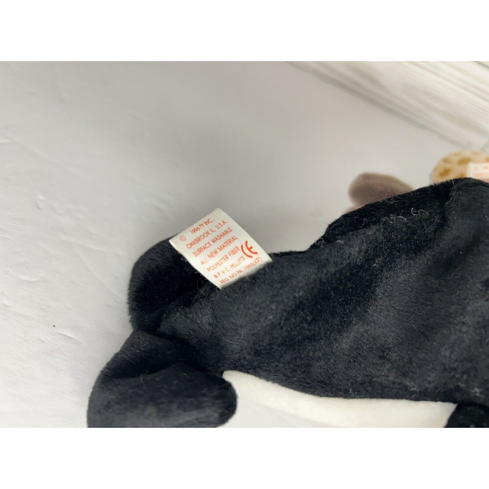 Ty Beanie Baby Aquatic Lot Poseidon Whale Shark, Jolly Walrus, Waves Orca Whale - Picture 3 of 9